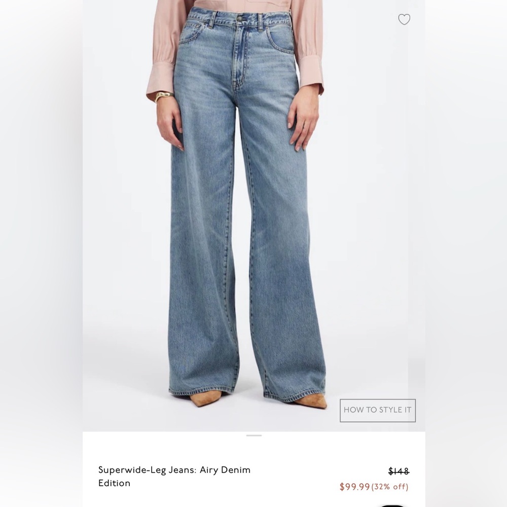 Madewell Light Blue Wide-Leg Jeans